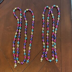 Festive Multicolor Beaded Holiday Garland